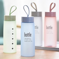 500ML Water Bottle BPA Free Leak-Proof Travel Bottle with Scale, Plastic Water Bottle for Students O