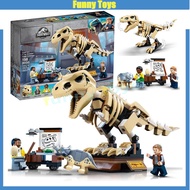 76940,T. Rex Dinosaur Fossil Exhibition,Building Blocks,Assembling Educational Toys Gifts for Kids