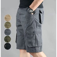 Seluar Lelaki Six Pocket Cargo Short Causal Pants