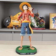 42cm Luffy Action Figure Smiley Face Statue 1:4 Anime One Piece Figure COD stock Cosplay Action Figu
