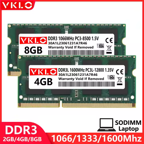 DDR3 DDR3L 2GB 4GB 8GB Laptop Memories Ram PC3 1.5V 8500 10600 12800 PC3L 1.35V 1066 1333 1600 1866M