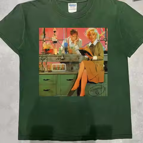 Hombres G Band Self Titled Album Green T Shirt Size S 5Xl