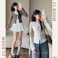 2-Layer Lace Long-Sleeved Rabbit Fur Sweatshirt A957 21.ROOM ROOM ROOM ROOM ROOM ROOM ROOM ROOM ROOM