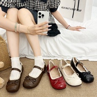 Lolita Women's Doll Shoes Flat Sole with Bow and Lace Trim Korean Style Lady 316