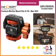 KNF CONCEPT MS42 - Metal Monitor Mount Pan & Tilt Max 3KG - Camera Monitor Hotshoe Mount Premium