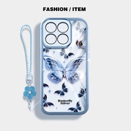 YBD Clear Casing For Honor X6C X5B Plus X6A Plus X6B Plus X6S X6 X7C 200 Smart Gilded Butterfly Bear