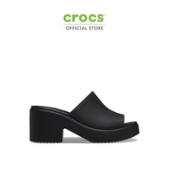 CROCS รองเท้าแตะผู้หญิง BROOKLYN SLIDE HEEL รุ่น 209408060 - BLACK/BLACK