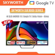 【NEW MODEL 2023】 Skyworth QLED 4K UHD G00gle TV SUE8000 Series | 65 Inch 65SUE8000 | 55 Inch 55SUE8000 | 50 Inch 50SUE8000 | HDR 10+ | QLED TV | G00GLE TV
