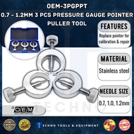 3PCS Pressure Gauge Pointer Puller, Remover, Extractor Tool Φ0.7, 1, 1.2mm