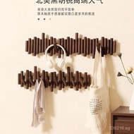 Wall-Mounted Solid Wood Piano Key Key Holder Entrance Hook Clothes Hook Behind Door Hook Q8AV