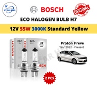 BOSCH Eco H7 Halogen Headlamp Bulb 12V 55W H7 Bulb for Proton Preve (2012-Present) Lampu Mentol Depa