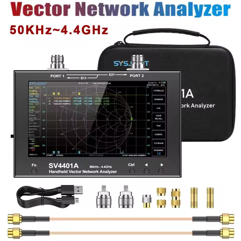 SV4401A Vector Network Analyzer 50KHz~4.4GHz 7-Inch Touch Screen HF VHF UHF Antenna Analyzer Upgrade