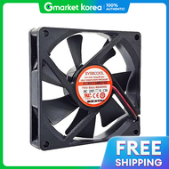 พดลมระบายความรอนเคส DC 24V 80 มม. ยหอ Evercool รน EC8015HH24B-2P แบบ 2 พน