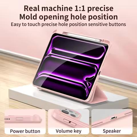 For iPad Case ipad Pro 4 5 6 M4 Air 4 5 M2 M3 Tablet Cover Funda Ipad A16 10th 11th Gen Mini 6 7 Fol