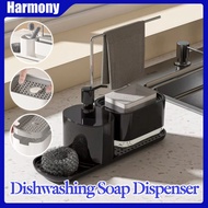 4In1 Kitchen Countertop Detergent Dispenser Dishwashing Soap Detergent Dispenser Storage Box Holder