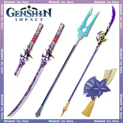 108cm Mistsplitter Reforged Kamisato Ayaka Inazuma Raiden Shogun Genshin Impact Weapon Wooden Weapon