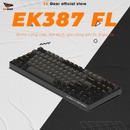 E-Dra x FL-Esports EK387FL Polar Night mechanical keyboard (Gateron Yellow, type-C, RGB) - EA Gear