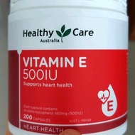Healthy Care Vitamin E 500iu 200caps / vitamin e 500 iu healthy care