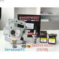 Hispeed Cylinder Head W110i + Cam + Valve (23/28) + Spring + Retainer (1 Set) Sold From Super Bike S
