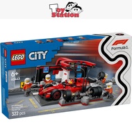 LEGO CIty Formula 1 60443 F1 Pit Stop & Pit Crew with Ferrari Car