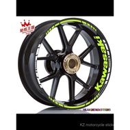 Ready Stock Kawasaki ZX-10R Ninja 400 650 Ninja Z800 Z900 Wheel Rim Decoration Reflective Sticker