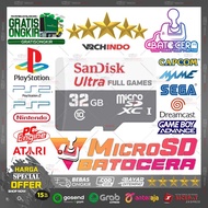 Micro SD Card Game Batocera Retrobat Emulator 32GB/ - All in One Games Console Retro Emulator !!