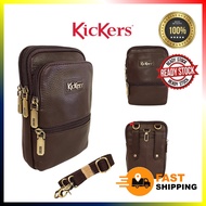 KICKERS ORIGINAL GENUINE LEATHER PHONE BAG MEN WOMEN POUCH BAG SLING BAG LELAKI PEREMPUAN BRANDED