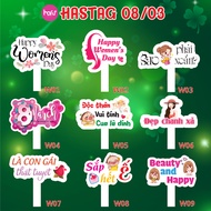 [HASHTAG] Handheld photo board for Vietnamese Women's Day October 20 - International Women's Day Mar