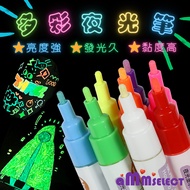 Abel Mingmei💕8 Colors Luminous Pen Highlighter Black Light Pen Handbook Pen Highlighter Invisible Pe