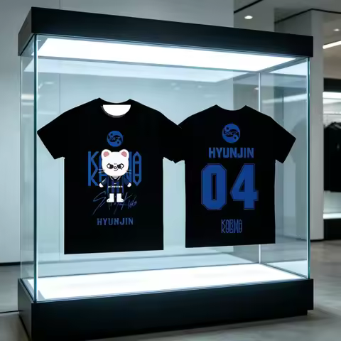 2026 New KPOP KARMA Fan Support T-shirt Korean Fashion HYUNJIN Printed Quick Drying Comfortable Brea