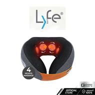 หมอนนวดคอ LYFE หัวนวดแบบลูกกลิ้งมากถึง 4 หัว เข้าถึงทุกส่วน มีระบบประคบร้อน ปรับแรงนวดได้ 2 ระดับ รั
