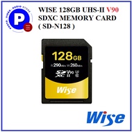 WISE 128GB UHS-II V90 SDXC HIGH SPEED MEMORY CARD ( SD-N128 )