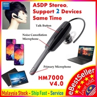 Samsung Compatible Bluetooth Wireless Ear Headset HM7000 V4.0 Bluetooth  2 Phones Same Time
