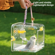 Parrot Cage Portable Parrot Cage Portable Transparent Bird Carrier Cage with Safety Locks – Ventilat