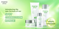 NANO WHITE Spot Correction Advance Serum/Mattifying Moisturizer/Brightening Treatment Toner/Microfol