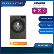 HITACHI BD-90YFVEM 9KG INVERTER FRONT LOAD WASHING MACHINE / WASHER