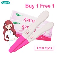 (Buy 1 Free 1) Cofoe 2pcs HCG Early Pregnancy Accuracy Test Pen Rapid Display 99% Accuracy