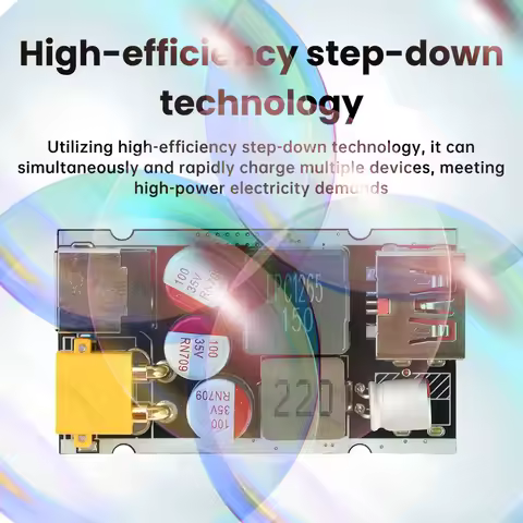 140W/65W Dual-Channel Fast Charging Module DC 9~35V Step-Down Charging Board PD/QC Full Protocol Fas