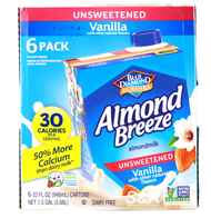 Blue Diamond Almond Breeze Vanilla Almond Milk 6pcs