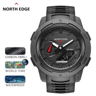 North Edge Sports Watch Carbon Fiber Waterproof Student Digital Watch