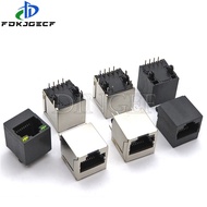 1PCS RJ45 Vertical 5224 8P8C Female Network socket Interface Crystal Head Socket 180 degrees Connect
