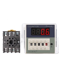 Digital Display Counter Relay DH48J-A 220V 24V 12V DH48J-11A 11 Pin