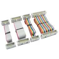 1pcs 2.54mm Pitch Box Header IDC Male To Male 10/14/16/20/26/30/34/40/50/64 Pin Connector Flat Ribbo