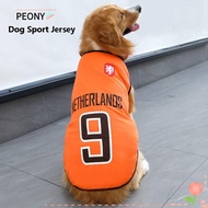 PEONIES Dog Vest, Large Medium Dog Sport Jersey, Summer Breathable 4XL/5XL/6XL Pet Clothes