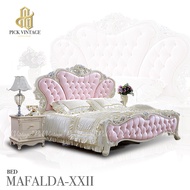MAFALDA-XXII BED เตียงนอนเจ้าหญิง หลุยส์ 6ฟุต สีซอฟท์ไวท์ รุ่น มาเฟลดา 22