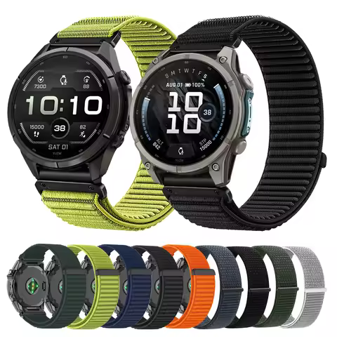 QuickFit 26mm 22mm Nylon Strap For Garmin Fenix 9 Pro Solar 51mm 47mm Fenix 8 E 7 7X Pro Solar 6 6X/
