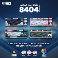 Altec Lansing Gaming Keyboard 8404 (Blue brow red) คีย์บอร์ดเกมมิ่ง คีย์บอร์ดเล่นเกมส์
