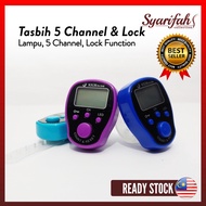 Tasbih Digital LED Lock 5 Channel
