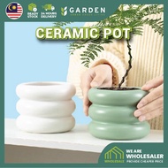 European Modern Minimalist Creative Ceramic Flower Pot Design Decoration Indoor Vase Plant Pasu Bunga Seramik JW 花盆