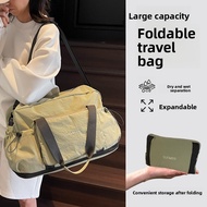 36-55L Expandable Travel Bag - Foldable Oxford Duffel with Dry/Wet Zones, Gym-to-Trip Convertible De